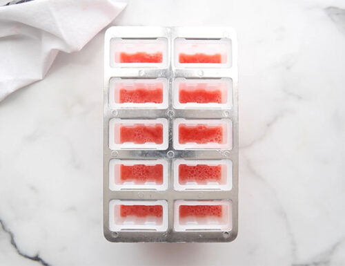 Add Watermelon to Popsicle Tray