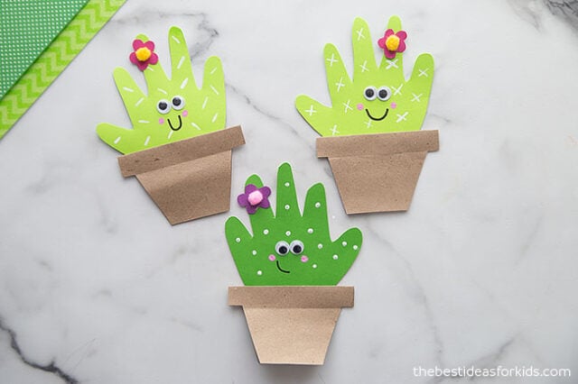 Handprint Cactus Card