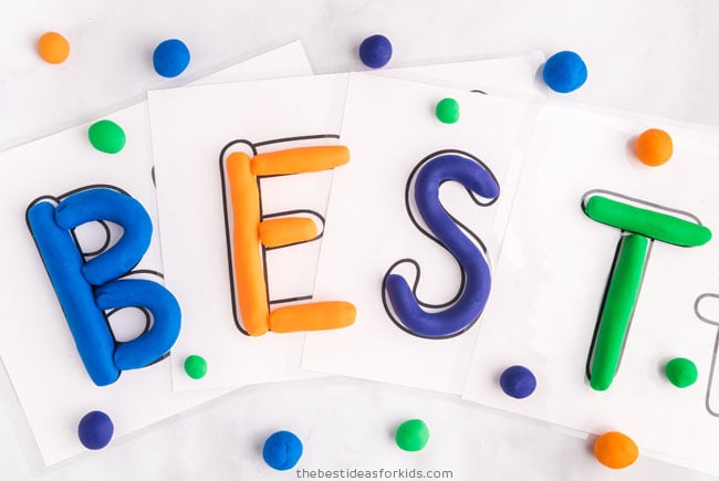 Playdough Letter Mats (Free Printables) - The Best Ideas for Kids