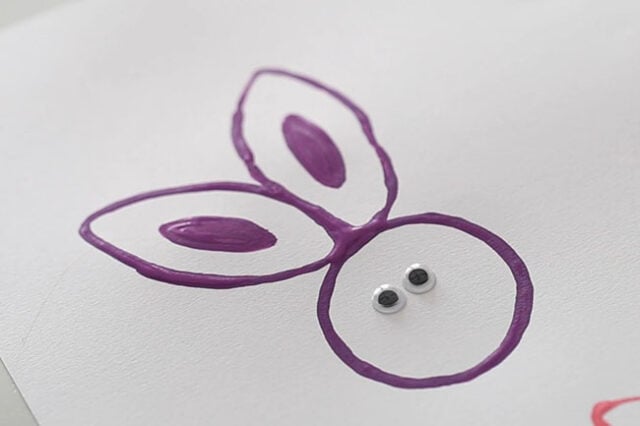 Recycled Toilet Roll Easter Bunny Stamp