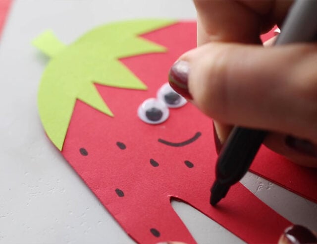 Add Strawberry Seeds to Card