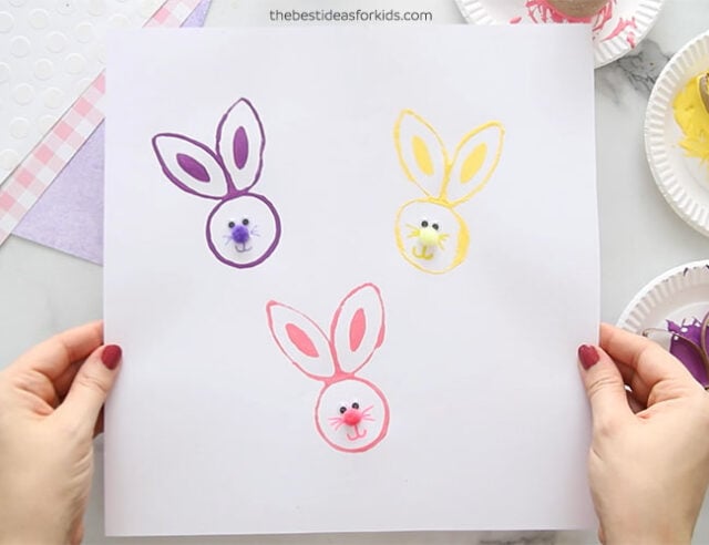 Easter Bunny Stamp Craft