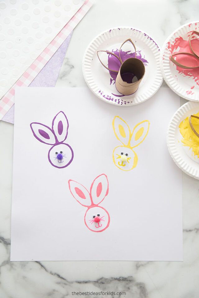 Easter Bunny Toilet Paper Roll Stamp