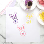 Paper Roll Bunny Stamps