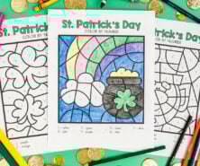 St Patrick's Day Color by Number