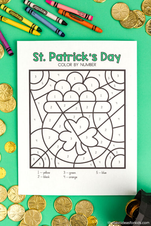 St Patrick's Day Color by Number (Free Printables) - The Best Ideas for ...