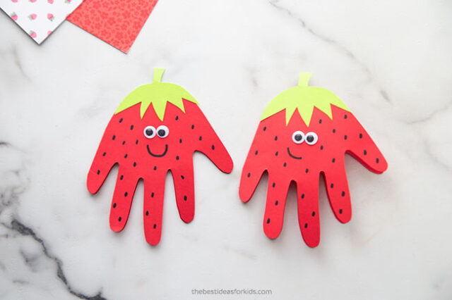 Strawberry Handprint Card Craft