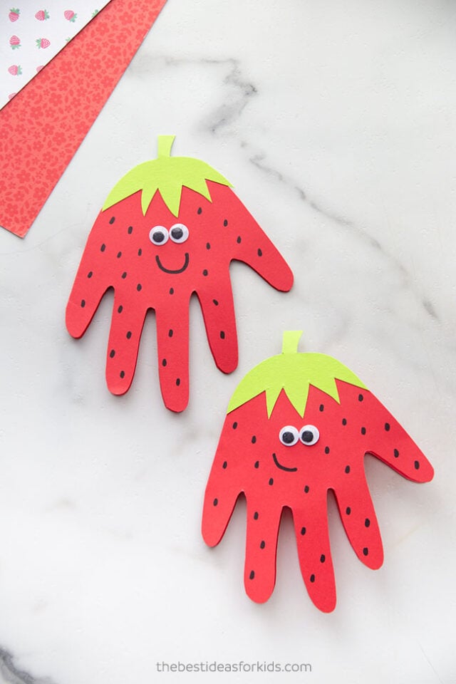 Strawberry Handprint Craft