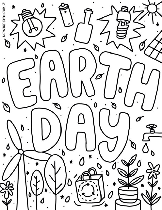 14+ Coloring Page Earth Background