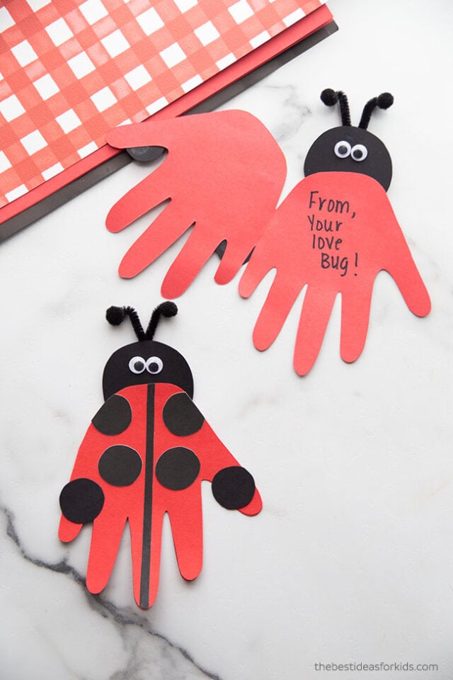 Ladybug Handprint Craft
