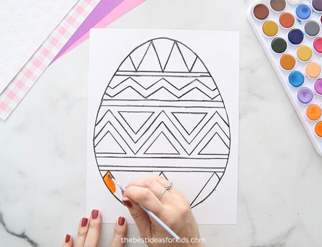 Paint Watercolor Easter Egg Art