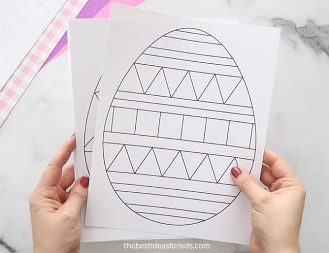 Printable Large Easter Egg Templates