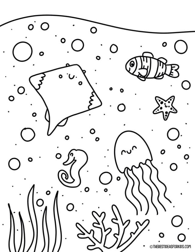 Under the Sea Coloring Page