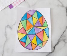 Watercolor Easter Egg