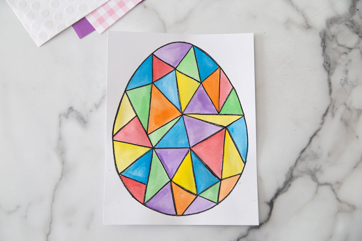 Watercolor Easter Egg Art