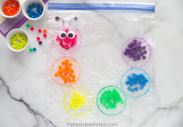 caterpillar sensory bag activity