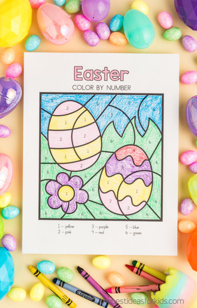color by number easter