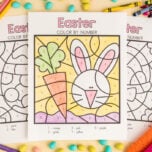 easter color by number cover