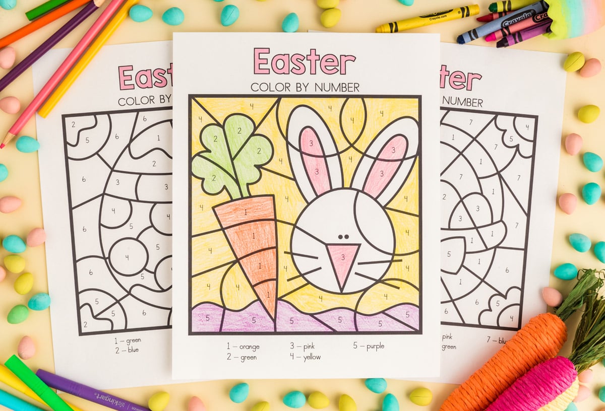 Easter colour by number discount