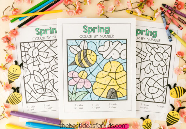 free spring coloring pages