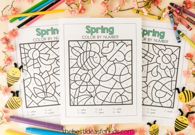 spring coloring pages printables