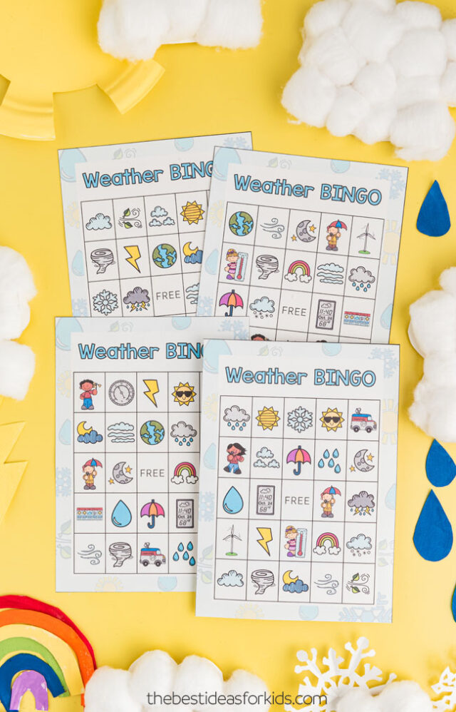 weather bingo printables