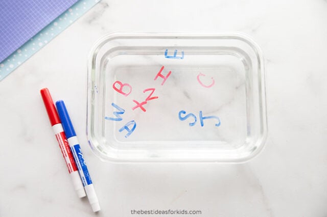 Floating Dry Erase Marker Activity