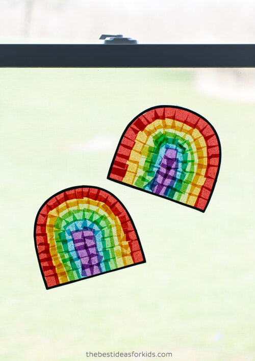 Rainbow Suncatcher (with free template) The Best Ideas for Kids