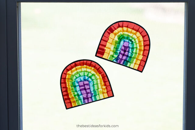 Rainbow Suncatcher Craft for Kids