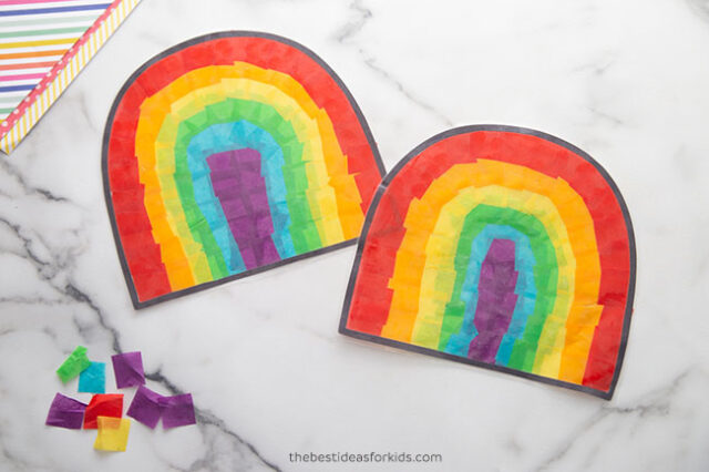 Rainbow Suncatchers Craft