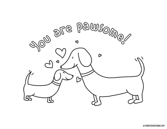 You are Pawsome Coloring Page