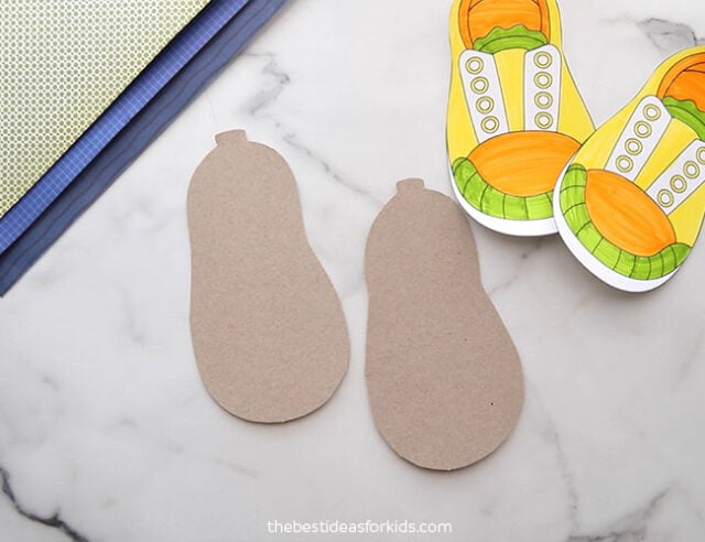 Cut out Cardboard Shoes