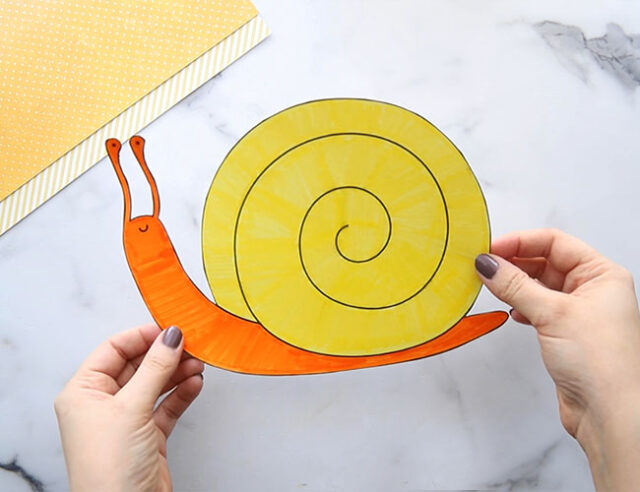 Cut out Snail Template
