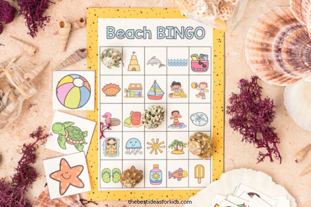 beach bingo activity