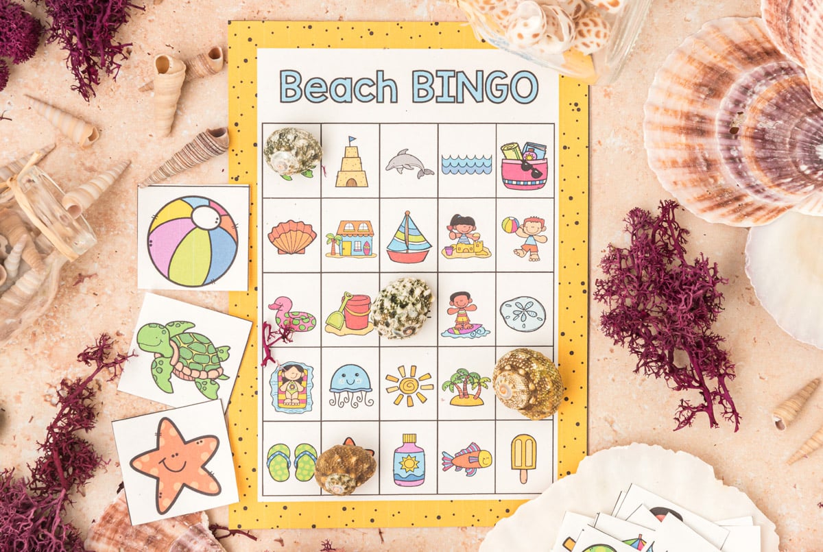 Beach Bingo (Free Printable) The Best Ideas for Kids