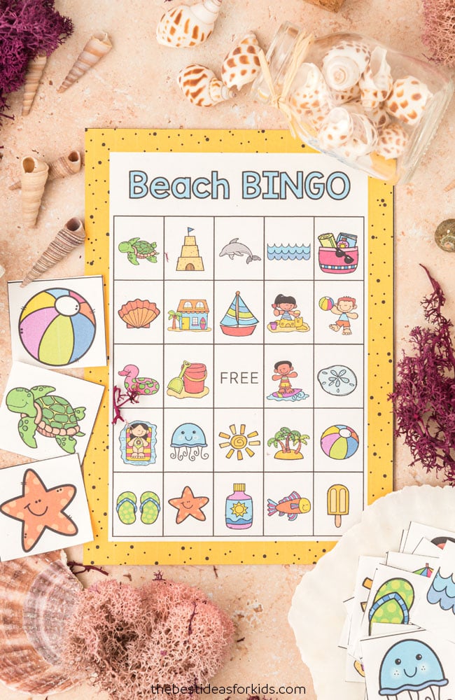 Beach Bingo (Free Printable) The Best Ideas for Kids