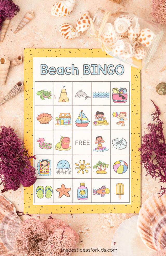 beach bingo printable
