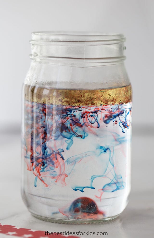 fireworks in a jar craft