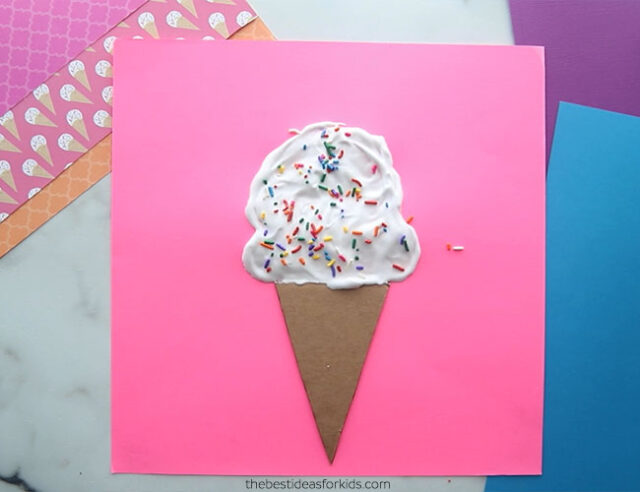 Add Sprinkles to Puffy Paint Ice Cream