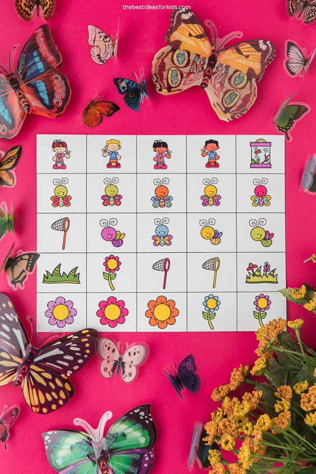 Butterfly Bingo Calling Cards