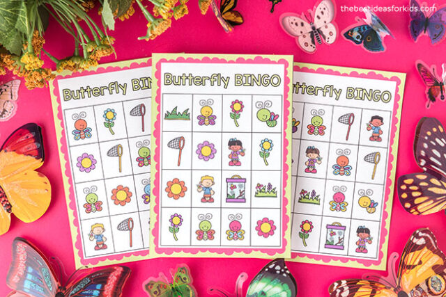 Butterfly Bingo Cards