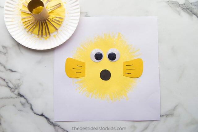 Puffer fish Paper Roll Craft