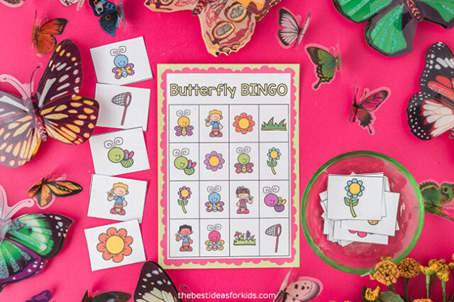 Spring Butterfly Bingo