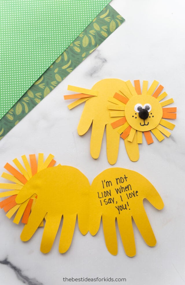 lion handprint activity