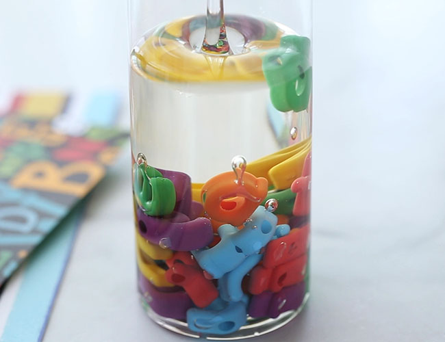 Alphabet sensory bottle the best ideas for kids