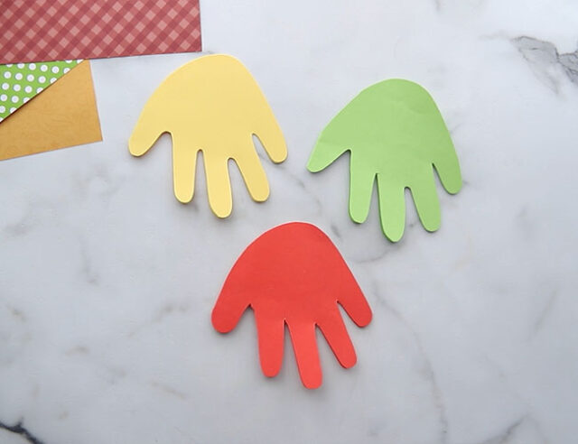 Apple Handprint Cutouts