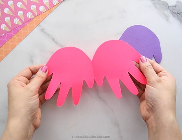 Handprint Card for Ice Cream Craft