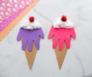 Handprint Ice Cream Cover