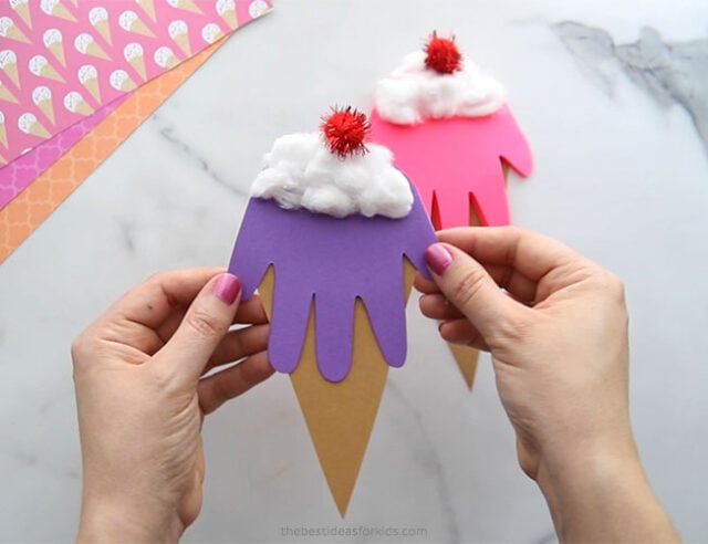 Handprint Ice Cream Craft