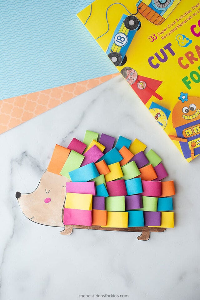 Paper Hedgehog Craft